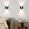 Butterfly Shaped Butterfly Solar Wall Light Auto On/Off Motion Sensor Solar Powered Wall Light Solar Powered Decorative Lighting