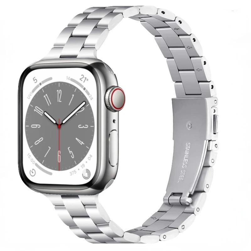 Metal Strap for Apple Watch Series ultra 49mm 45mm 41mm 44mm 46mm 42mm Small waist ladies bracelet iWatch 10 9 8 7 6 5 3 SE Band
