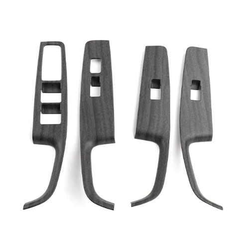 3PCS Carbon Fiber Style ABS Window Switch Button Panel Cover Trim For Genesis G80 DH 2015-2020 Accessories LHD