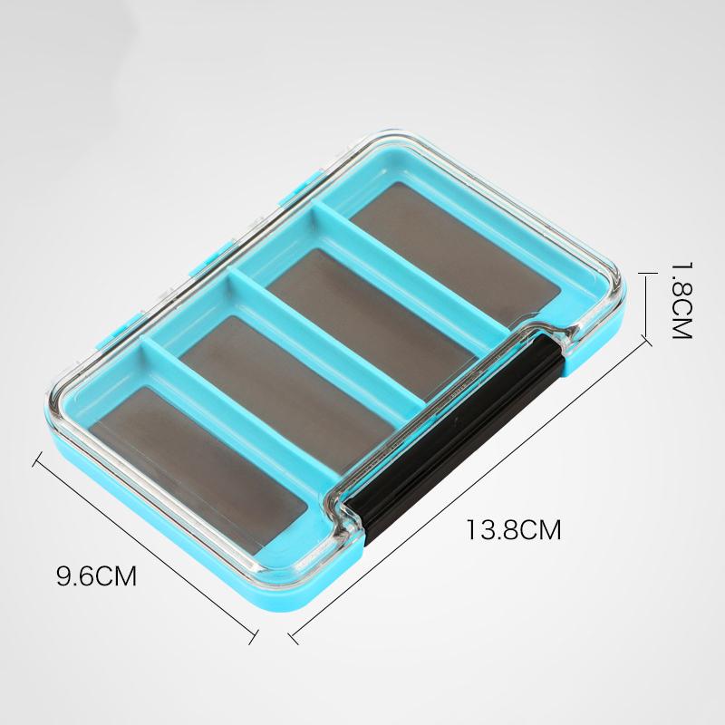 

Magnetic Fly Fishing Box Waterproof Fishing Tackle Box Multifunctional Portable Storage Organizer For Outdoor Fishing1Pc 4 grids