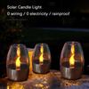 LED Solar Candles Light Flameless Rechargeable Night Light For Wedding Party Garden Decor Outdoor Waterproof Solar Candles Lamp