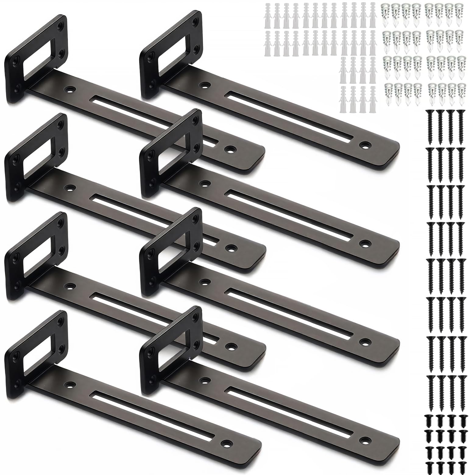 

Patented product. Length: 20cm, Thickness: 3.5mm. Lightweight type. Concealed shelf bracket. High load capacity. L-shaped bracket. Iron bracket. Incon