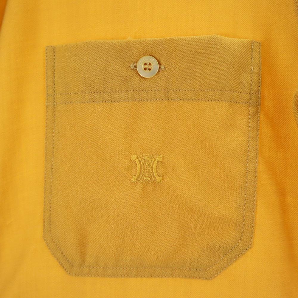 CELINE Swiss made Long sleeve shirt 38 mustard Women Used