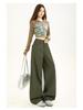 American Retro High-Rise Scimitar Jeans - Women's Autumn Wide-Leg Slimming Pants