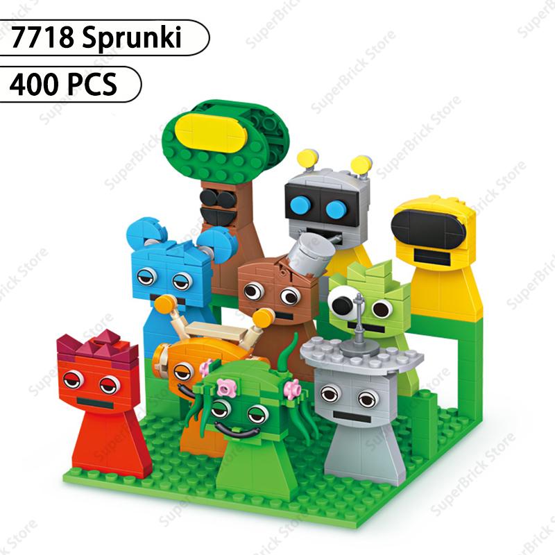 

Hot Sprunki Building Blocks Toys Sets Classic Game Cartoon Doll 18 Figures Model Bricks Children s toys Holiday Birthday Gifts