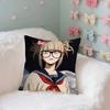 Cute TtogahimikoS Kawai Case Plush Fabric Soft Pillowcase Double Sided Print Cushion Cover Household Gifts