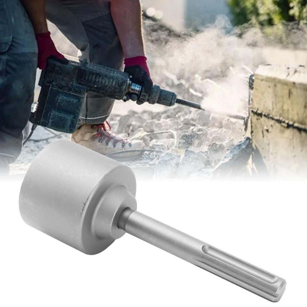 3/2.56/1.77 Inch Diameter Head Fence Post Pounder Steel SDS PLUS Shank Ground Rod Driver Post Driver Attachment Hammer Drills