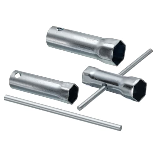 uxcell Dual End Wrench Socket Spark Plug Spanner Set, Socket Sizes 16mm, 21mm, 17/19mm, 3 Pieces