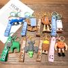 Foreign Version Of Shanhaijing Keychain Cartoon Funny Wooden Stick Man Slippers Shark Bag Pendant