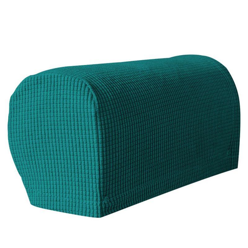 A84E-2PCS Soft Stretch Plush Armrest Covers, Stretch Armrest Covers For Chairs/Sofas, Couch Covers