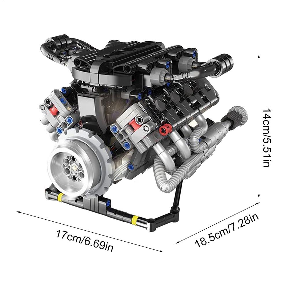 Simulation V8 Engine Internal Combustion Model