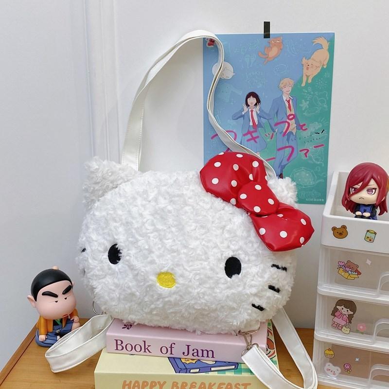 

My Melody Girls Plush Backpack With Large Capacity For School And Daily Use