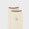 W Cable Winter Socks (WHITE)