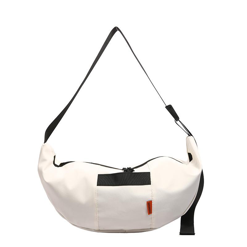 Crossbody bag large capacity Japanese and Korean girls satchel women's casual mailman bag student simple shoulder bag dumpling bag