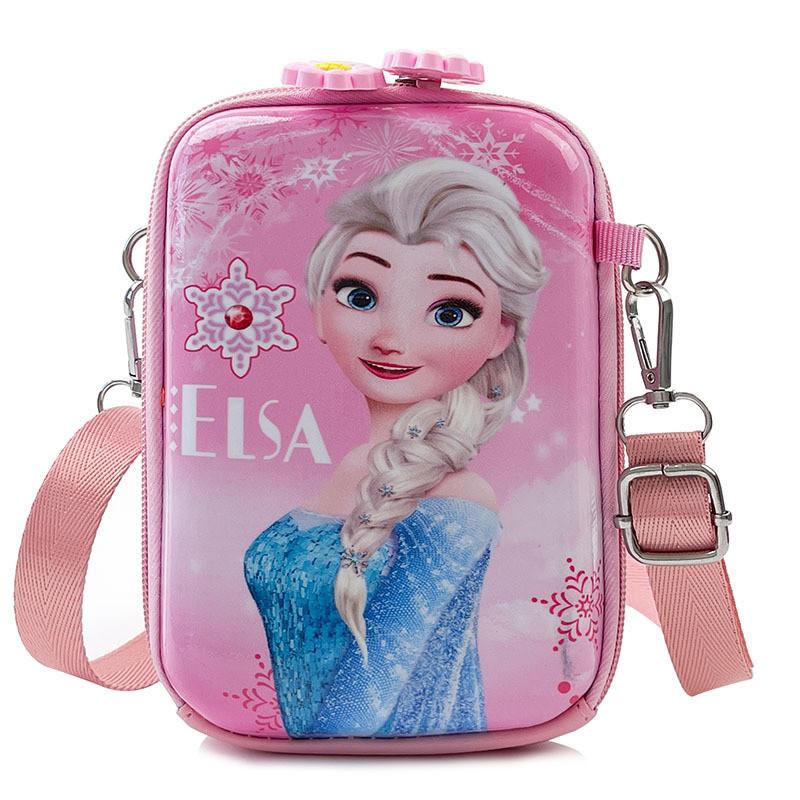 Borsa a tracolla per bambini Frozen Elsa in pelle sintetica, ideale per l'uso quotidiano e come regalo.