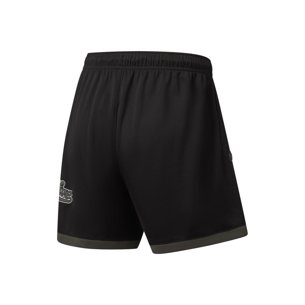 Li Ning Bad5 Loose Logo Embroidered Basketball Shorts Men shorts AAPW169-1