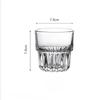 Cocktail Cups Thick and Stackable Glass Cup Beverage Cup Creative Foreign Wine Cup for Bar Home Whiskey Cup Restaurant Tea Cup