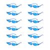 12 Pairs Per Set Flame Shaped Sunglasses New Fashion Rimless Candy Color Party Shades Trendy Design Colorful Sun Glasses