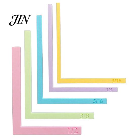 Efficient Paper Art Border Template 5 Pcs Crafting Alignment Guides with Storage Case, Precision Layering Matting Durable Plastic Guide Spacers, 5pcs