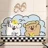 Modern Minimalist Cartoon Bathroom Mat With Water Absorbent Silicon Diatom Mud For Shower Floor Flooring