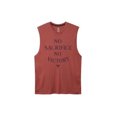 Project Rock Letterprint Trainings Tanktop Heren Tops Rood 1380180-635