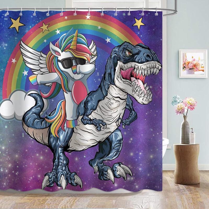 

Handun Cartoon Printed Waterproof Shower Curtain