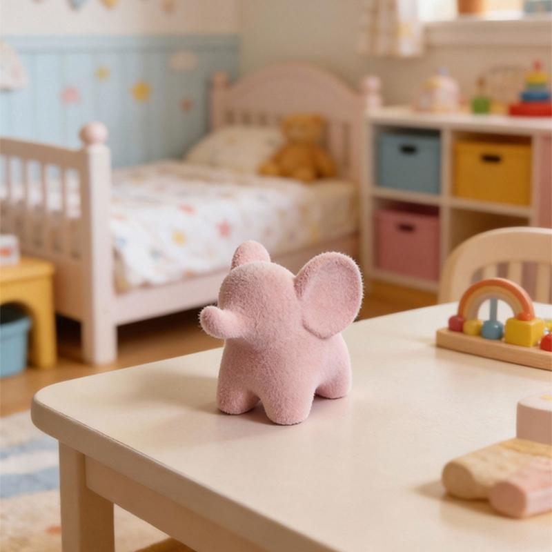 Resin Elephant Figurines Elephant Statues Animal Sculptures Collectibles Table Ornament for Home Office Decorations