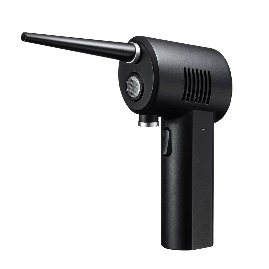 SANWA SUPPLY Electric Air USB with LED Light CD-ADE1BK Duster, Rechargeable,