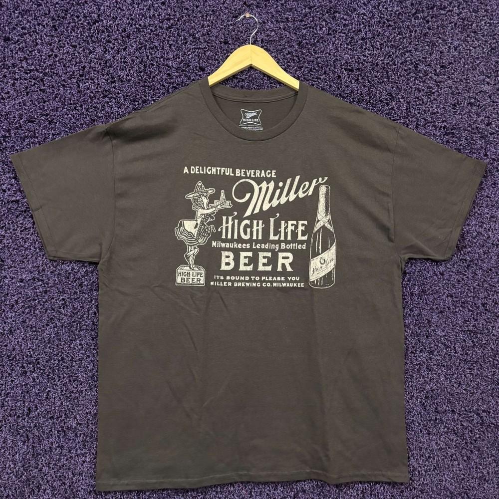 Miller High Life Beer Promo Tshirt size extra large Unisex T-Shirt XXXL