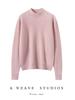 Cashmere Knit Half-High Neck Winter Cardigan Sweater