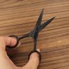 Black Stainless Steel Facial Hair Shears Cutting Mustache Eyebrow Trimming Barber Beard Scissors