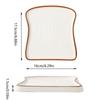 Creative Bread Shaped Ceramic Breakfast Plate Toast Dishes Salad Fruit Snack Tray Household Tableware Dinner