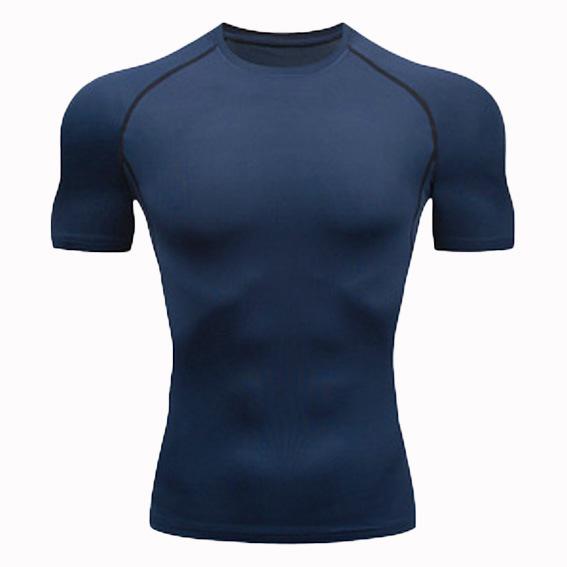 2025 Men's Quick-Dry Running T-Shirt: Breathable, Sweat-Wicking, Tight-Fit Gym Base Layer