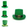 St. Patrick's Day Irish Leprechaun Shamrock Velvet Hat Adult Fancy Dress Accessory