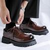 Platform Men's Casual Shoes Comfortable Male Leather Oxford Shoes Men Driving Formal Wedding Dress Shoes for Men Fashion Design