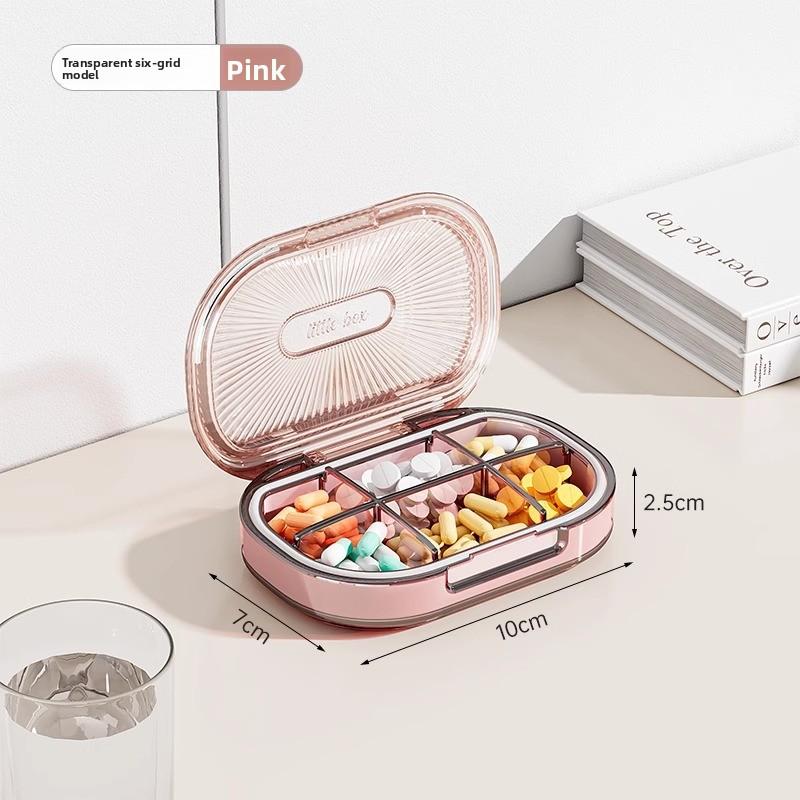 Portable Portable Medicine Box Sealed Moisture-proof Medicine Box Mini Travel Medicine Box Small Capacity Medicine Storage Box