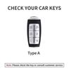 New Sport Fashion Leather Car Key Fob Case Cover 6 Button Shell Protector Bag For Hyundai Genesis GV60 GV70 GV80 G70 G80 G90