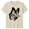 Minimalist Butterfly Silhouette TShirt Butterflies Nature Gift For Him And Her