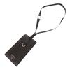 Used AUTHENTIC PRADA Phone case neck pouch Triangle logo Saffiano Black