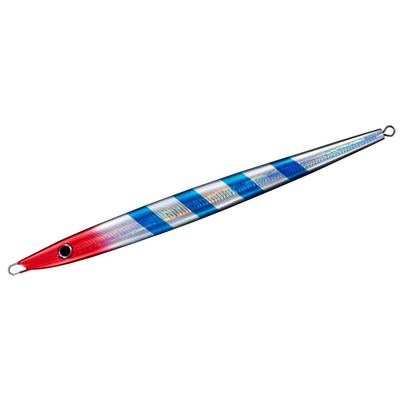 Daiwa Saltiga TB Tonjigi with a Chameleon Red Head and Blue Zebra Shaft Jig, Custom, 300g,