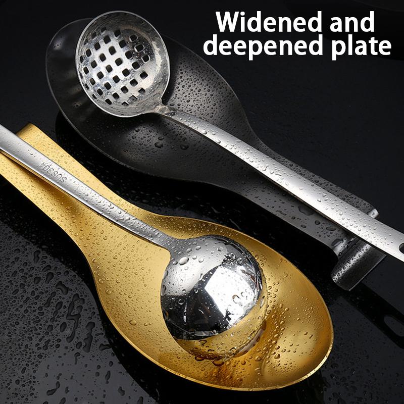 Large Stainless Steel Spoon Holder Heat-Resistant Cooking Spoon Holder Coffee Spoon Holder