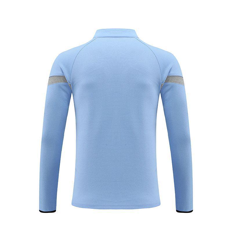 Spring 2024 Men's Half-Zip Long-Sleeve Fitness Sweatshirt for Running and Training