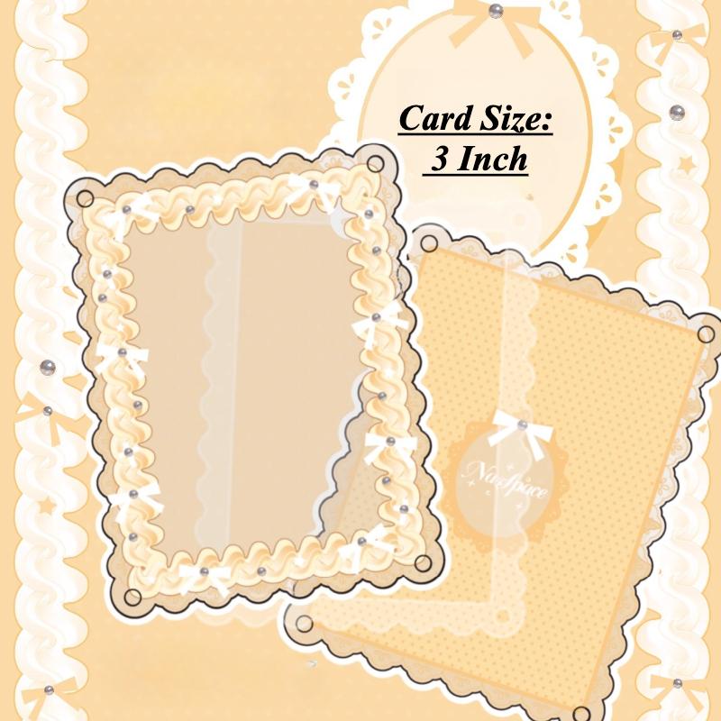 Sweetheart Knot Acrylic Photo Frame Kawaii Card Frame for 3 Inch Anime Photocard Display Polaroid Protective Cover Wholesales