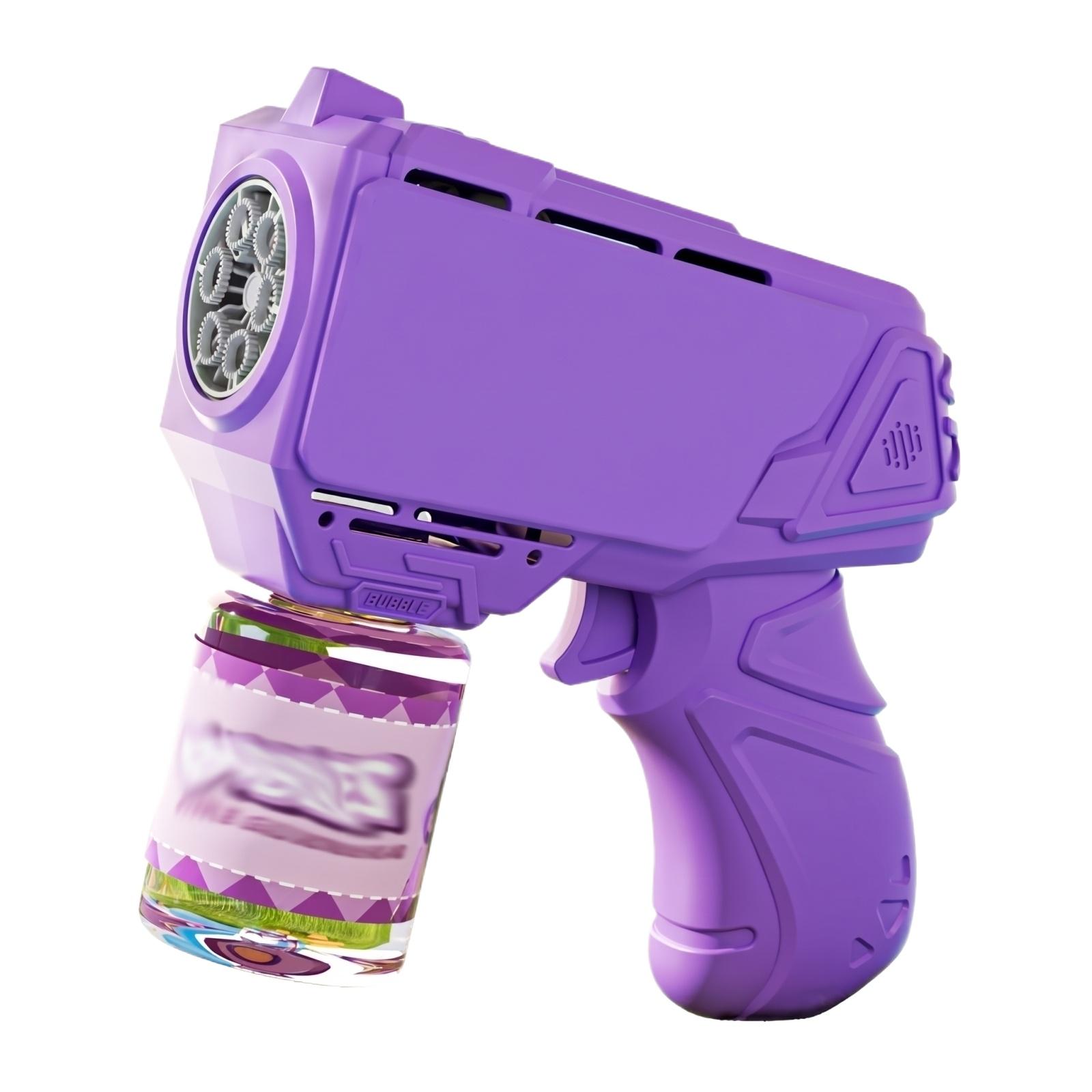 

Automatic Bubble Machine Gun with 50ml Bubble Solution Portable Handheld Bubble Blower Toy for Outdoor and Indoor Use Safe and Easy Operation S фиолетовый