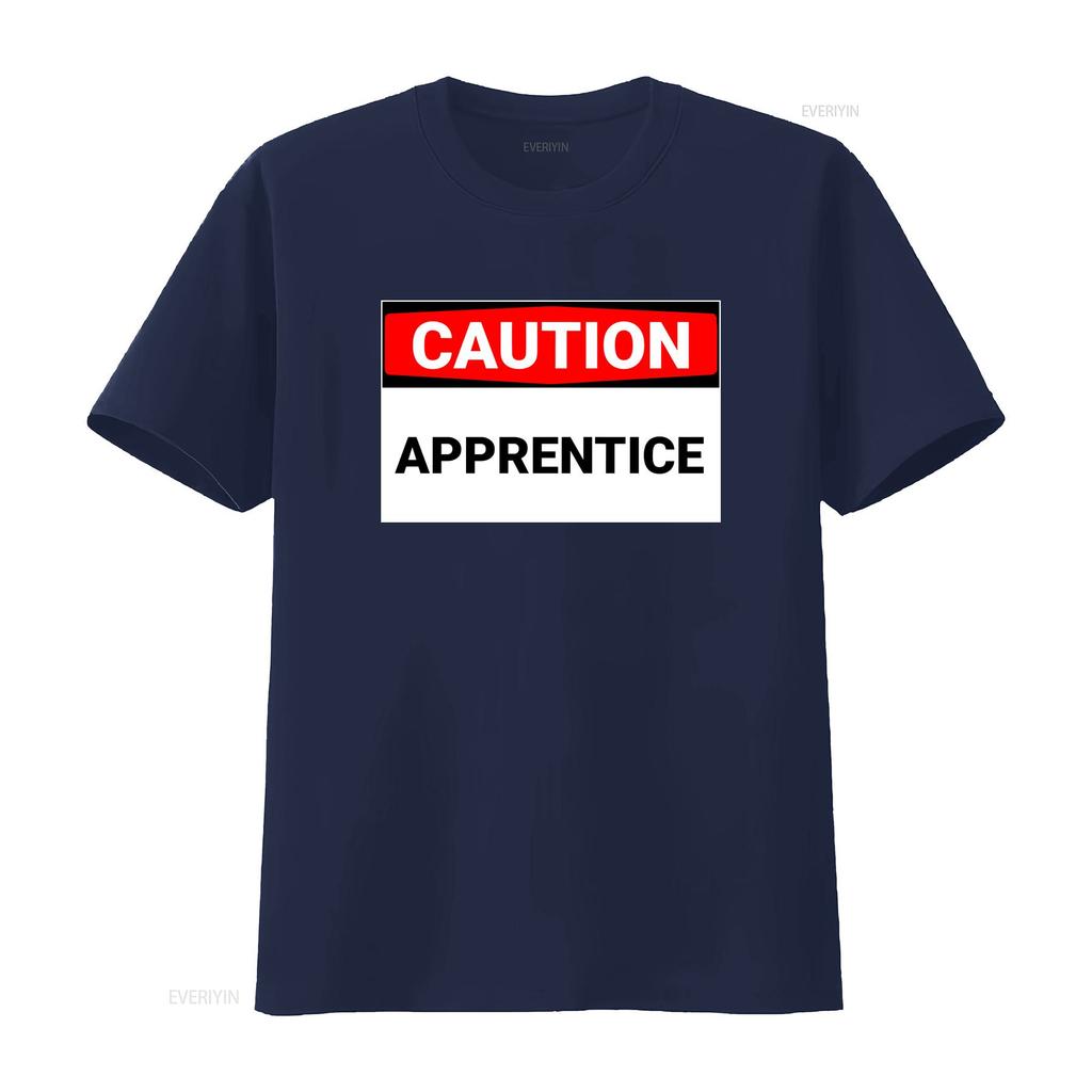 Caution Apprentice Funny Humorous Active T Shirt vintage Washed Top For Everyday Wear Soft Stretched Comfortable Unisex homme