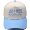 JUST A MAMA truck driver hat embroidered leopard print color matching baseball cap European and American men's and women's casual hat