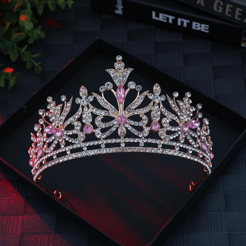 New Bridal Head Big Crown Jewelry Alloy Crown Holiday Wedding Party Dress Up Accessories