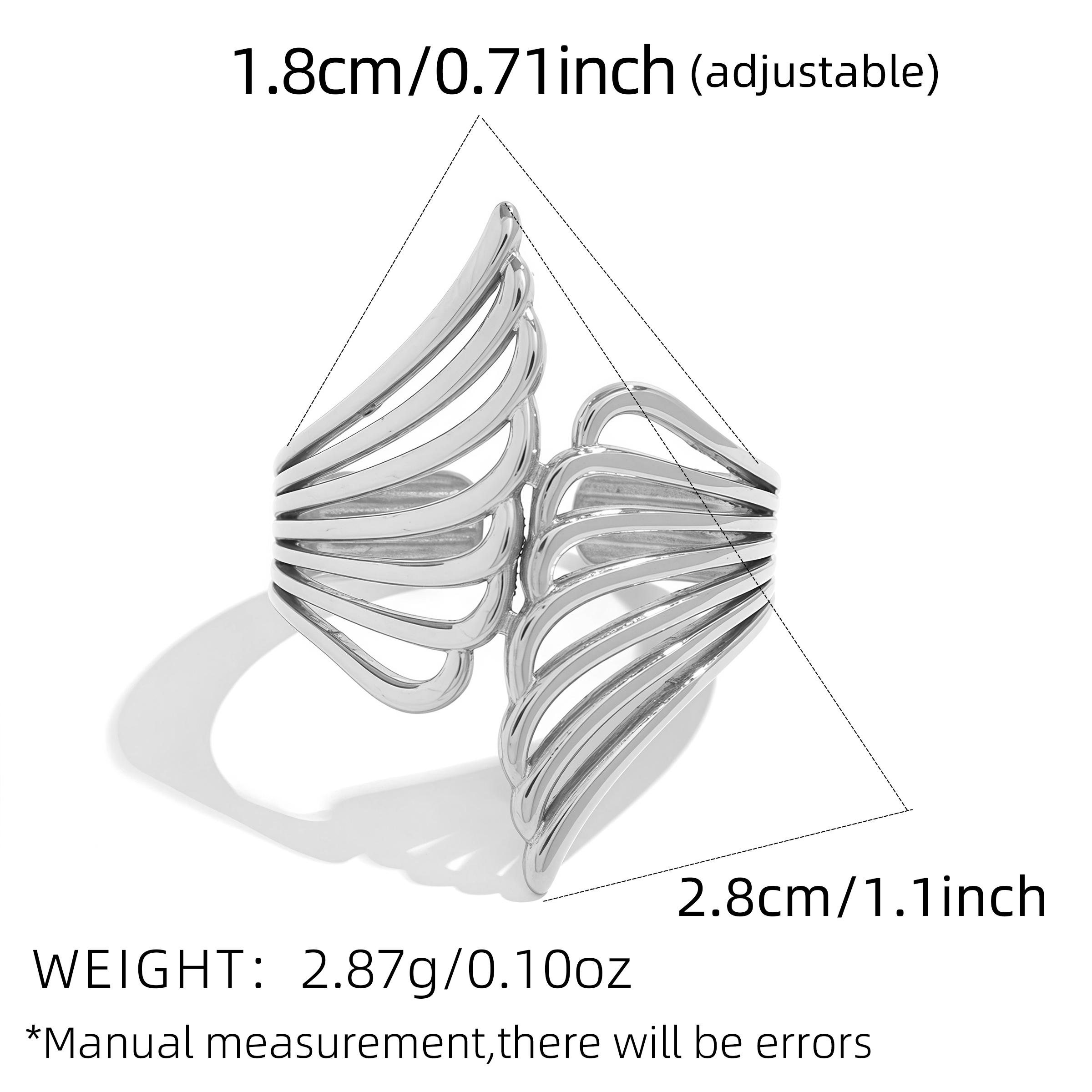 Stainless Steel Geometric Design Rings for Women 18K Gold Plated Waterproof High Quality Ladies Zircon Suitable For Daily Wear resizable