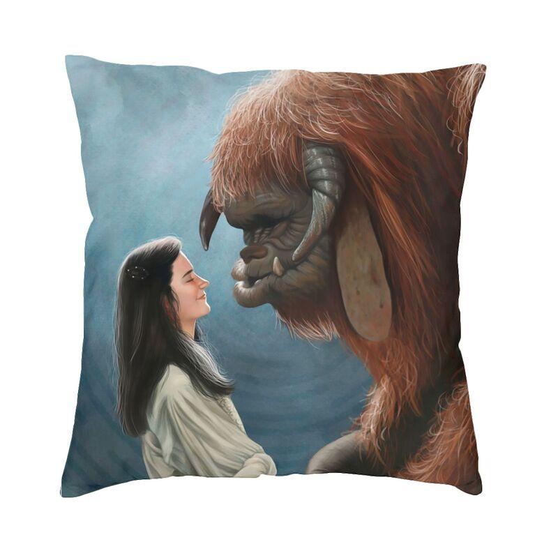 Labyrinth Pillow Covers Sofa Adventure Fantasy Movie Luxury Cushion Cover Velvet Pillowcase