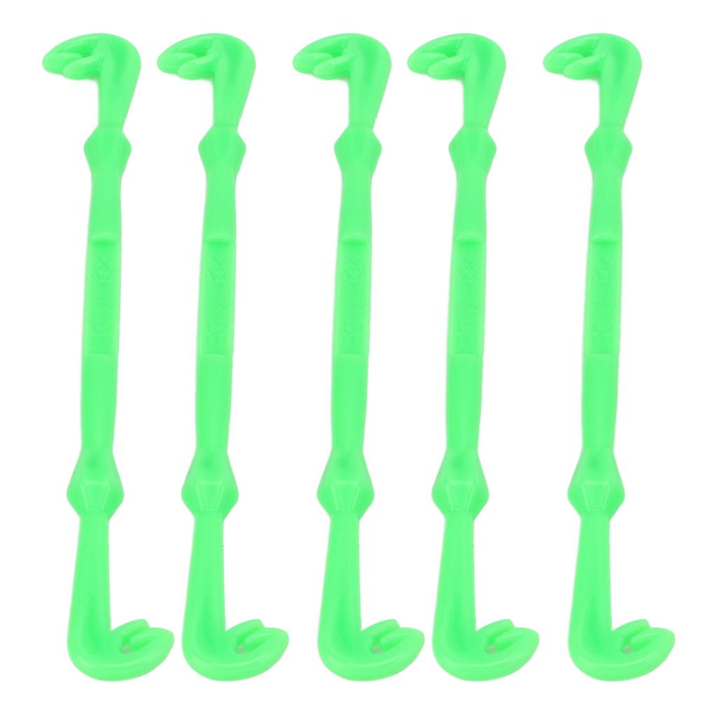 5Pcs Portable Fishing Line Knot Tool Green Plastic Hook Knot Tying Tool Fishing Gear